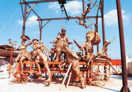 "Caruta cu paiate", monument dedicat lui Ion Luca Caragiale