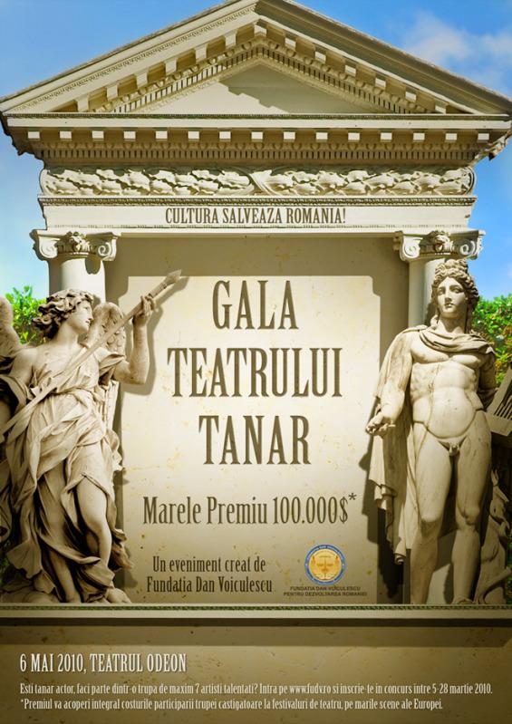 Premiu de 100.000 de dolari la Gala Teatrului Tanar