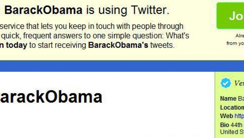 Contul de Twitter al lui Obama, spart de hackeri!