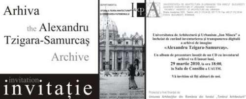 Luni se va lansa volumul "Arhiva Alexandru Tzigara-Samurcas"