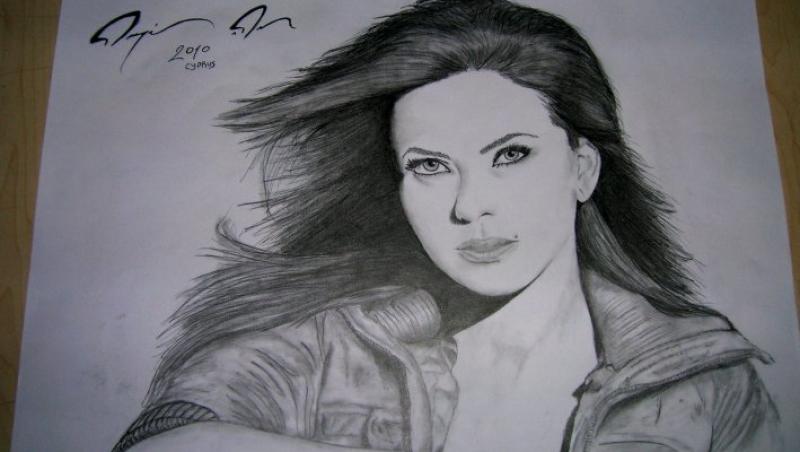 Inna, desenata pe Facebook