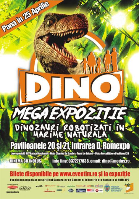 Vizitati expozitia DINO – Zilele dinozaurilor, de la Romexpo