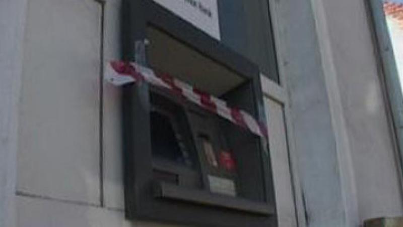 Jaf la un bancomat din Capitala