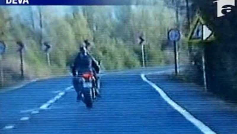 Arad: Motociclist suprins de radar cu 232 km pe ora