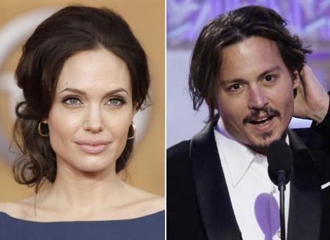 Angelina Jolie si Johnny Depp, surprinsi in timpul filmarilor pentru lungmetrajul The Tourist