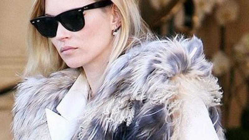 Kate Moss s-a laudat cu blana!