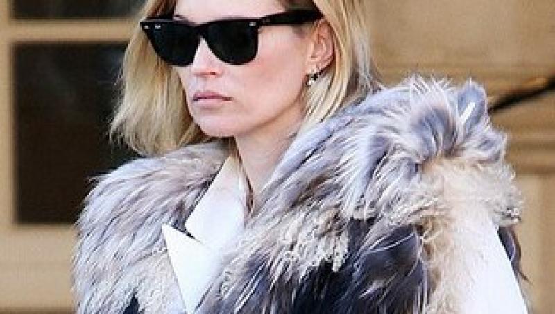 Kate Moss s-a laudat cu blana!