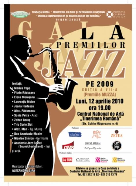 Gala premiilor de jazz pe 2009, pe 12 aprilie in Bucuresti
