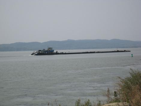 Accident: Un slep incarcat cu aproape 1.000 tone de porumb s-a scufundat in Dunare