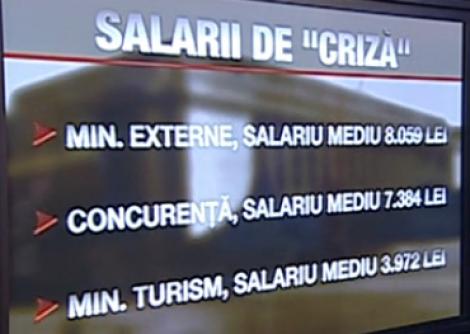 Salarii de "criza": Ministerul de Externe,  salariu mediu brut de 8.059!