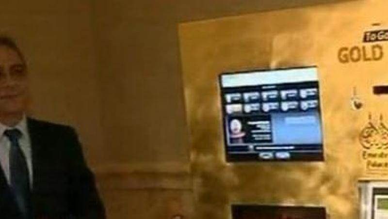 VIDEO Bancomat cu aur inaugurat la un hotel de lux din Abu Dhabi