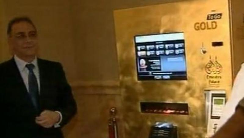 VIDEO Bancomat cu aur inaugurat la un hotel de lux din Abu Dhabi