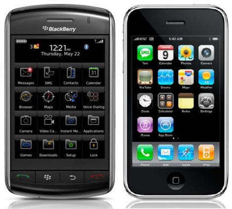 IPhone si Blackberry, cele mai vandute smartphone-uri
