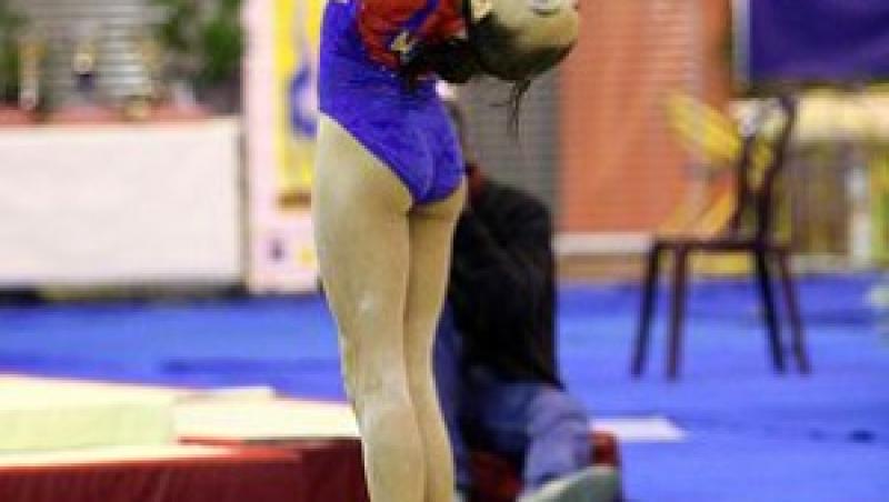 Gimnastica feminina: Larisa Iordache - aur la sol, la C.E. de junioare