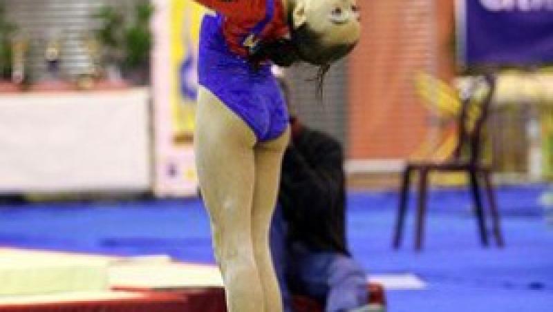 Gimnastica feminina: Larisa Iordache - aur la sol, la C.E. de junioare