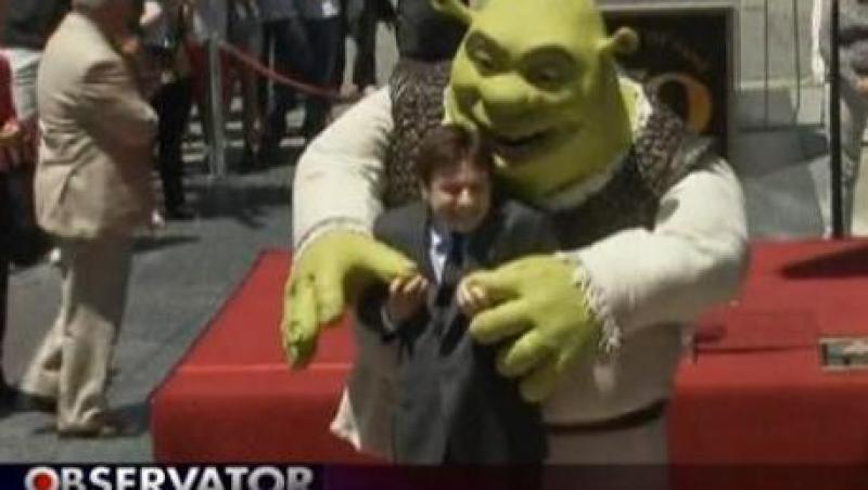 VIDEO / La final de poveste, Shrek a primit steaua Walk of Fame