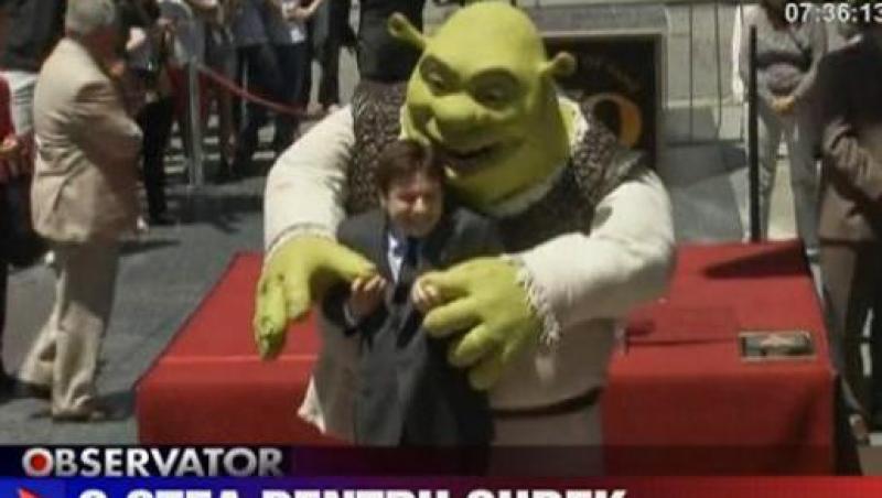 VIDEO / La final de poveste, Shrek a primit steaua Walk of Fame