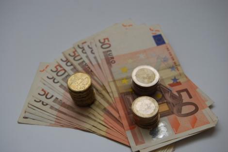 Leul se apreciaza in raport cu euro