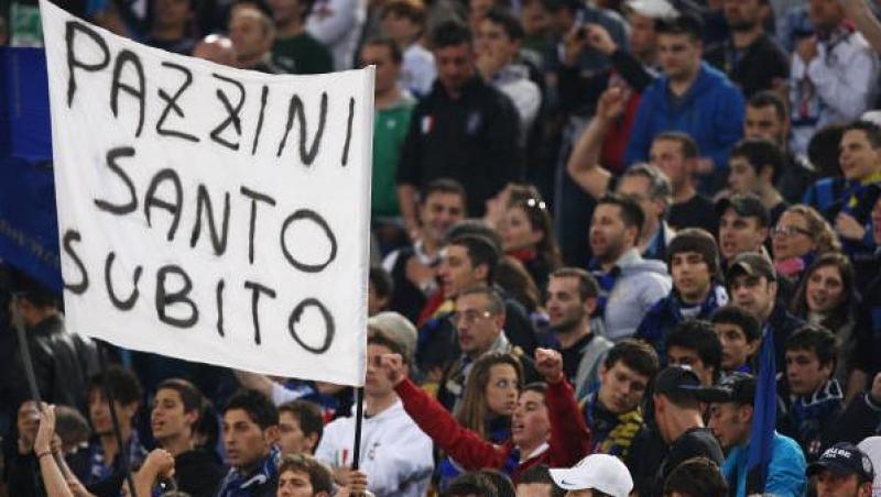 Lazio - Inter 0-2/ Vezi imagini cu fanii laziali bucurandu-se la golurile Interului