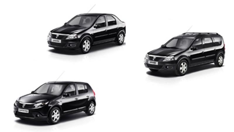 Dacia a lansat in Romania seria limitata a Black Line, modelele Logan, Sandero si MCV