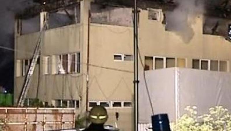 Cladire de birouri din Chiajna, devastata de un incendiu