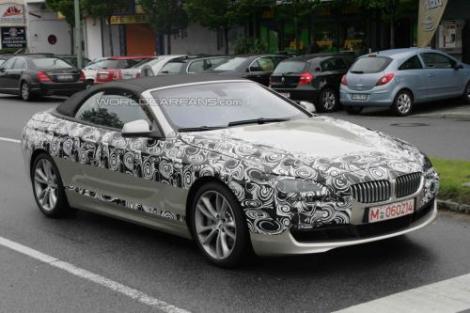 FOTO / BMW Seria 6 decapotabil, surprins in fotografii spion
