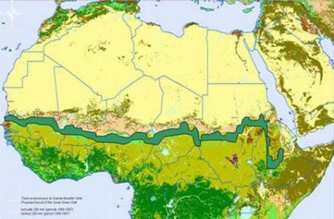 Africa va fi strabatuta de "Marele Zid Verde"