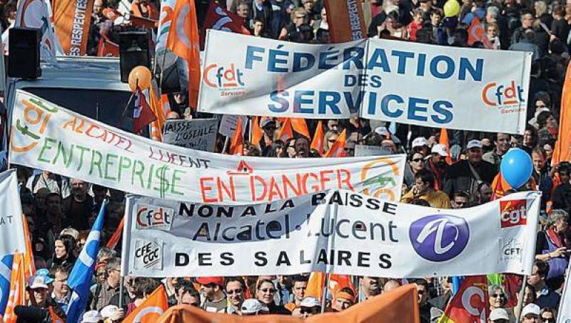 Proteste de proportii in Franta fata de proiectul de reforma a pensiilor