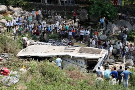 Bolivia: 25 de morti, dupa ce un autocar a cazut in gol de pe un pod