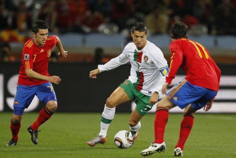 VIDEO Spania - Portugalia 1-0/ Ibericii merg in "sferturi"