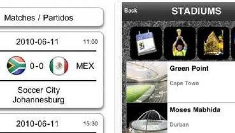 Patru aplicatii iPhone pentru Africa de Sud 2010