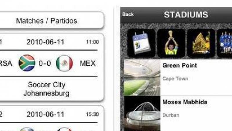 Patru aplicatii iPhone pentru Africa de Sud 2010