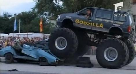 VIDEO! Show Monster Truck, la Sibiu!
