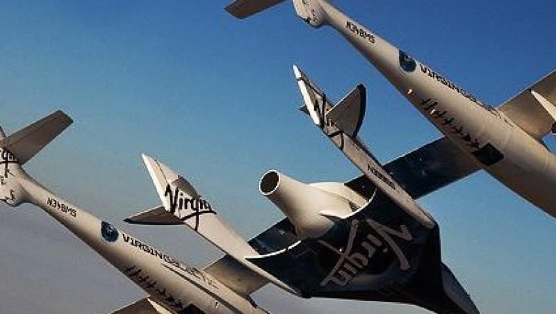 Avionul spatial Virgin Galactic a facut primul zbor cu echipaj uman