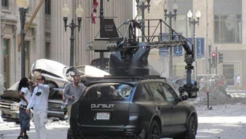 FOTO! Imagini inedite de pe platoul Transformers 3