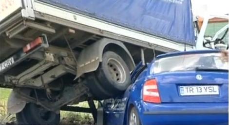 VIDEO! Accident grav pe Drumul European E 85