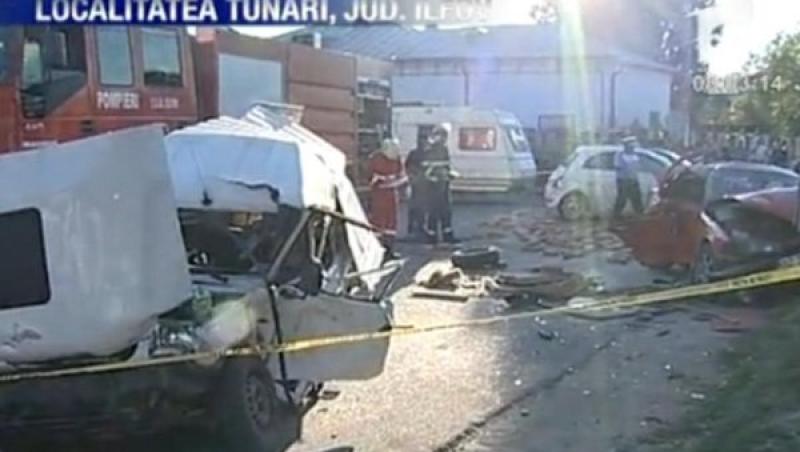 VIDEO! Accident cu victime in Tunari