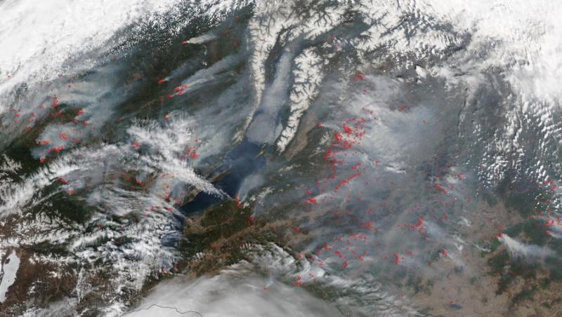 Incendiile de padure continua sa se extinda in Rusia