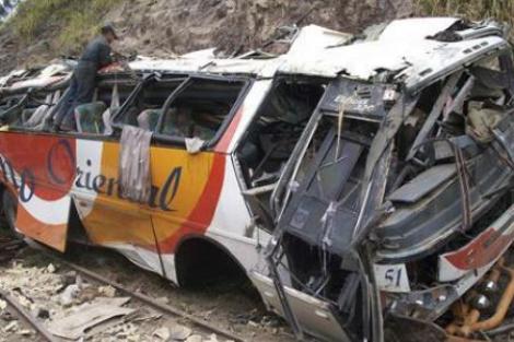 VIDEO! Ecuador: Cel putin 42 de morti, dupa ce un autobuz a cazut intr-o prapastie