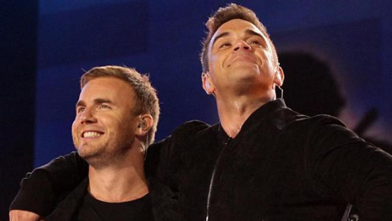 Robbie Williams si Gary Barlow au cantat impreuna dupa 15 ani