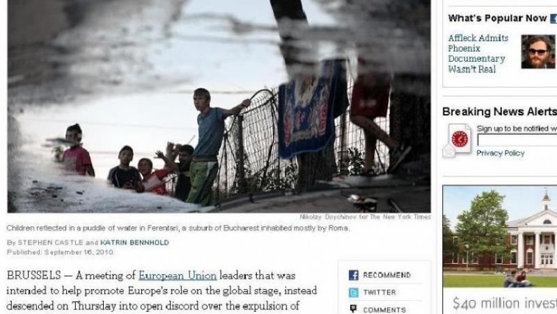 New York Times: Romii romani pun in pericol principiul 