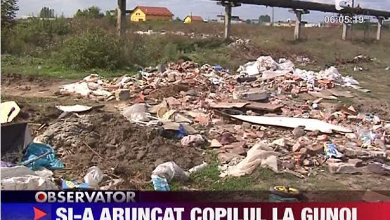 VIDEO! Timisoara: Bebelus aruncat la groapa de gunoi