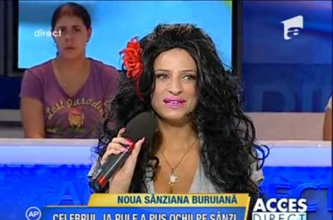 Sanziana Buruiana se face fata serioasa si s-a vopsit bruneta