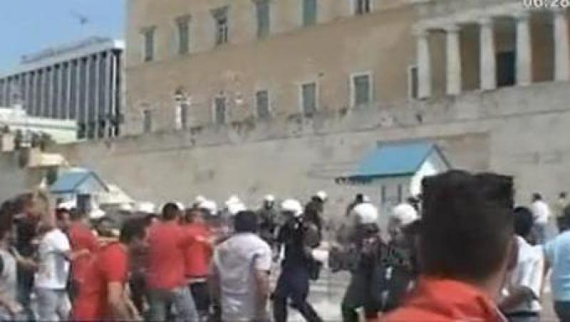 Proteste violente in Grecia si Spania