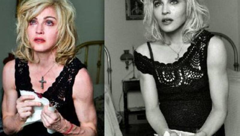 FOTO! Madonna, inainte si dupa Photoshop