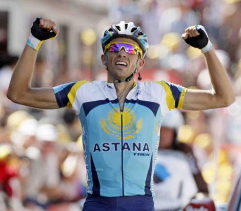 Alberto Contador, prins dopat in Turul Frantei