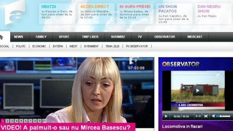 Antena1.ro a intrat direct pe locul 5 la categoria „Stiri generale