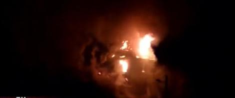 VIDEO! Incendiu puternic la o biserica din Intorsura Buzaului