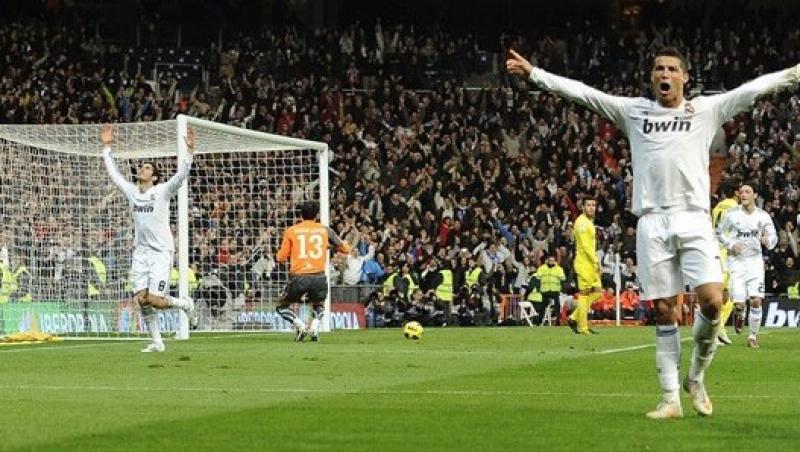 Real Madrid - Villarreal 4-2/ Cristiano Ronaldo a reusit un hat-trick