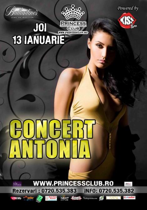 Antonia canta live, in premiera, in club Princess!